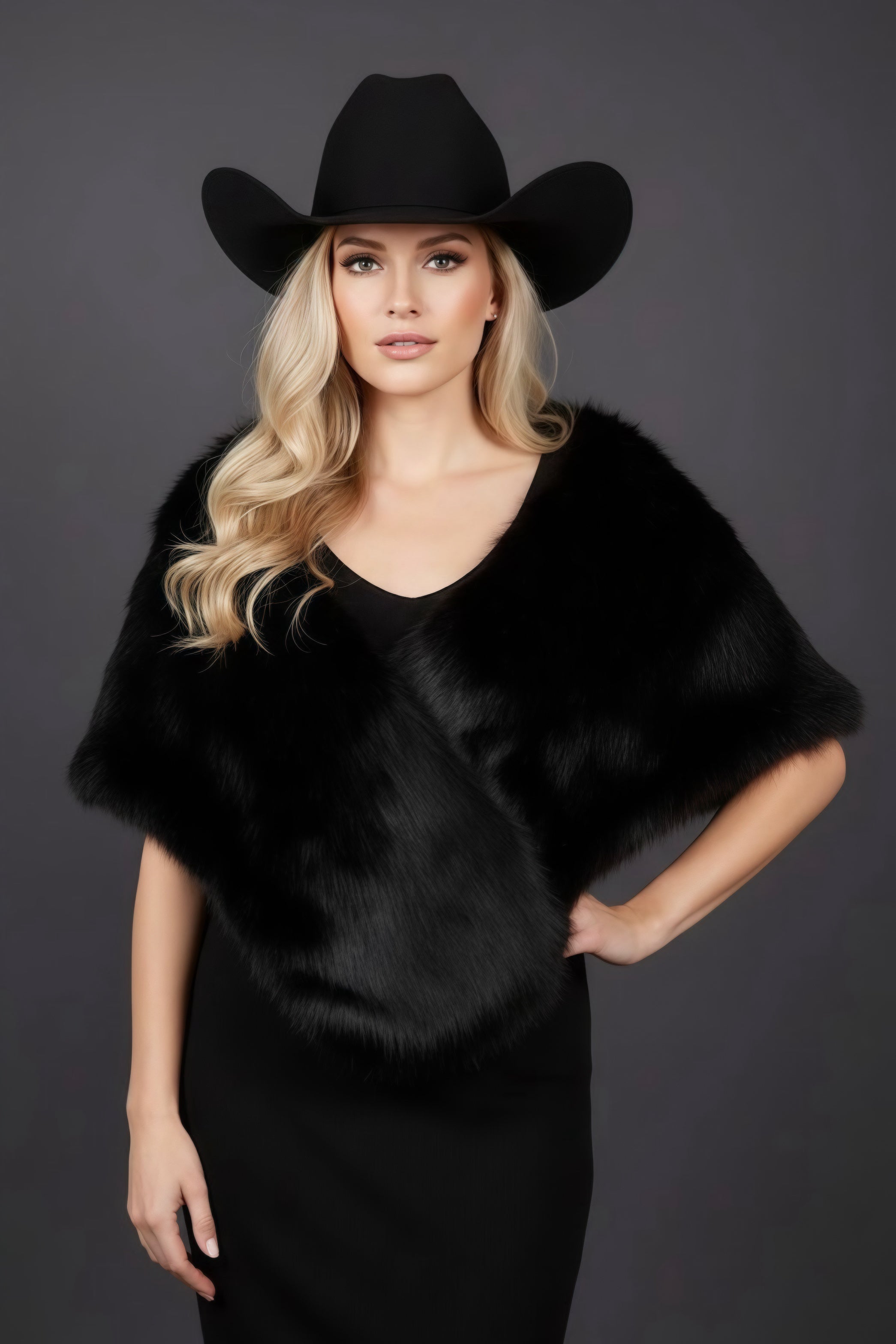 Chalet Chic Faux Fur Wrap