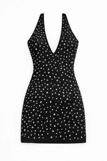 Backstage Halter Mini Dress