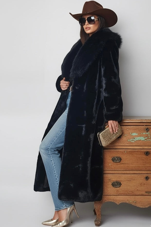 Nona Lux Fur Maxi Coat