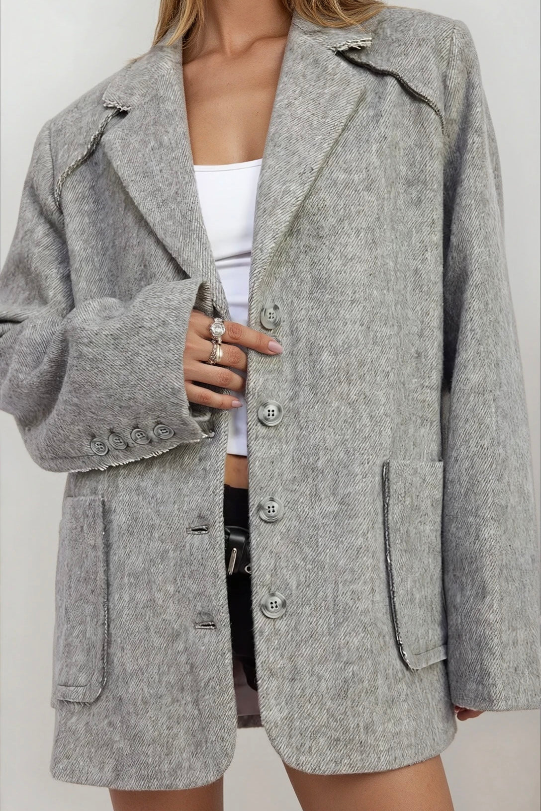 City Saddle Oversized Blazer