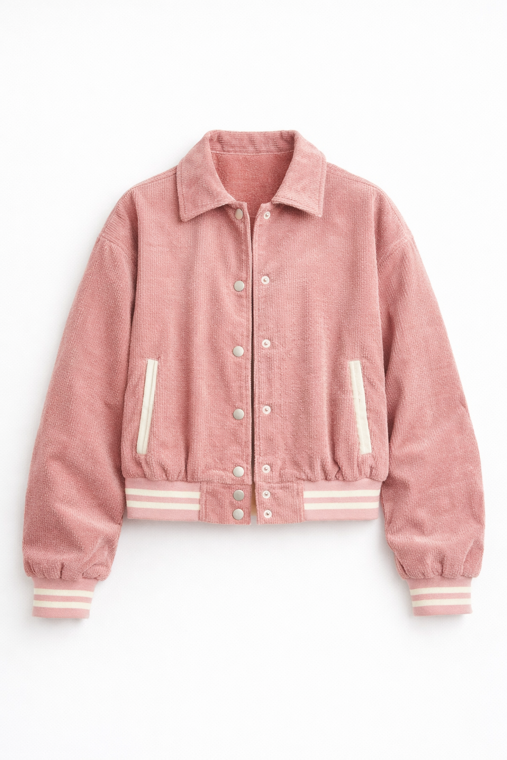 Blush Corduroy Bomber
