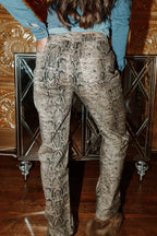 Python Print Stretch Jeans