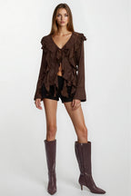 Boho Ruffle Top