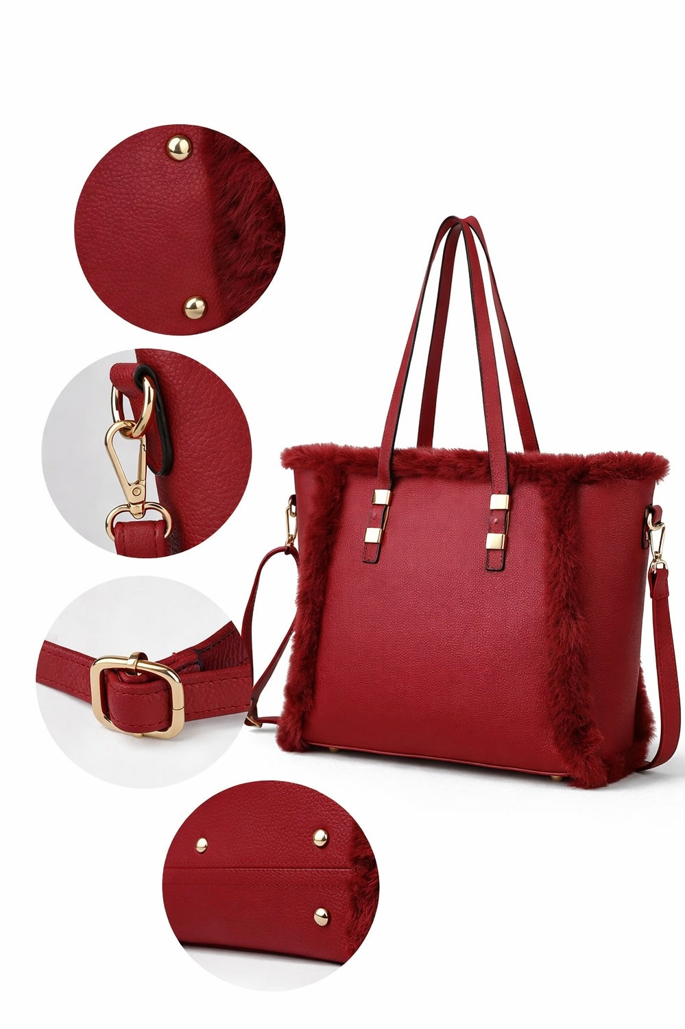 Alpine Luxe Faux Fur Tote