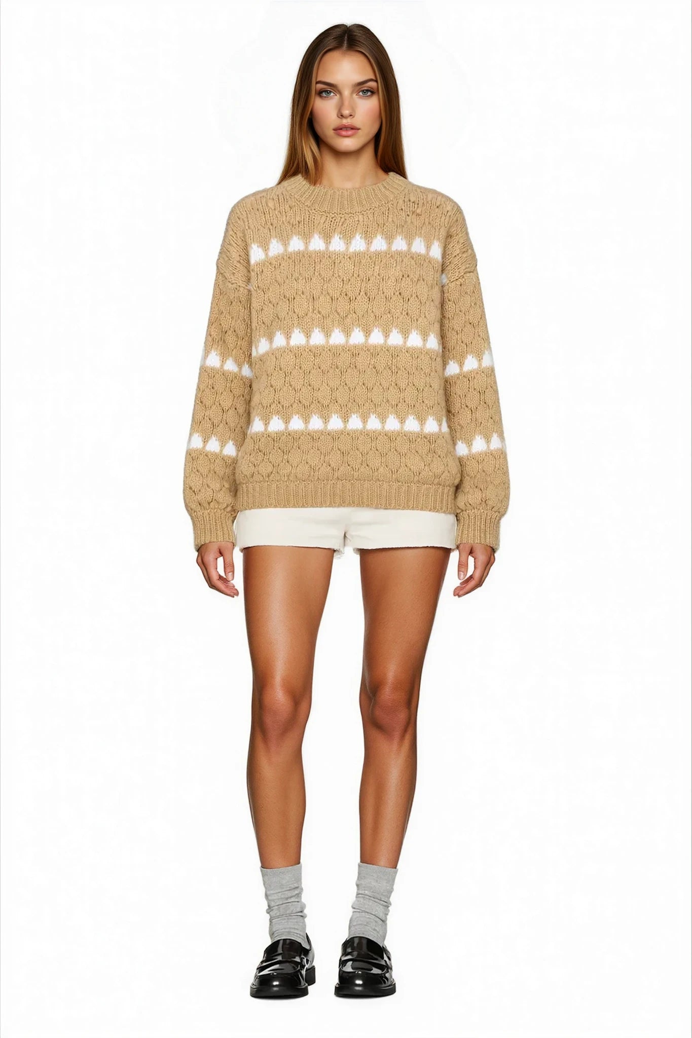 Avery Puff Sleeve Baggy Sweater