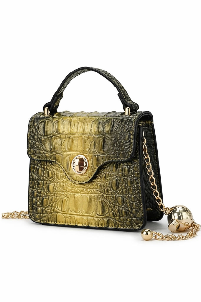 Luxe Mini Satchel with Chain Strap