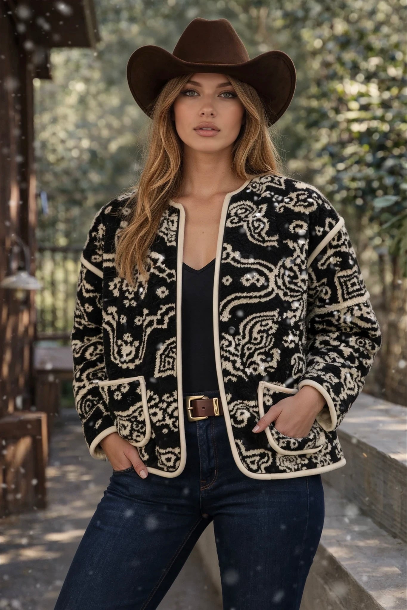 Paisley Sherpa Jacket