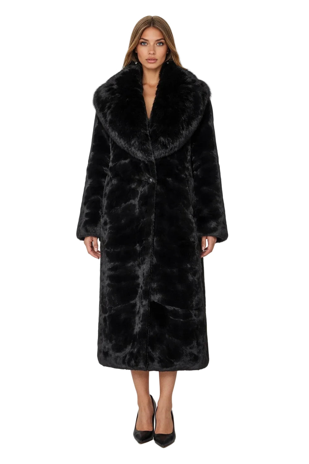 Nona Lux Fur Maxi Coat