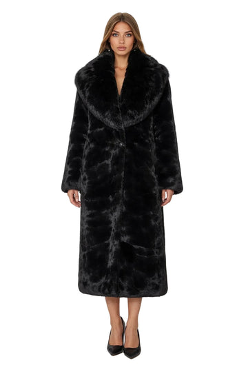 Nona Lux Fur Maxi Coat