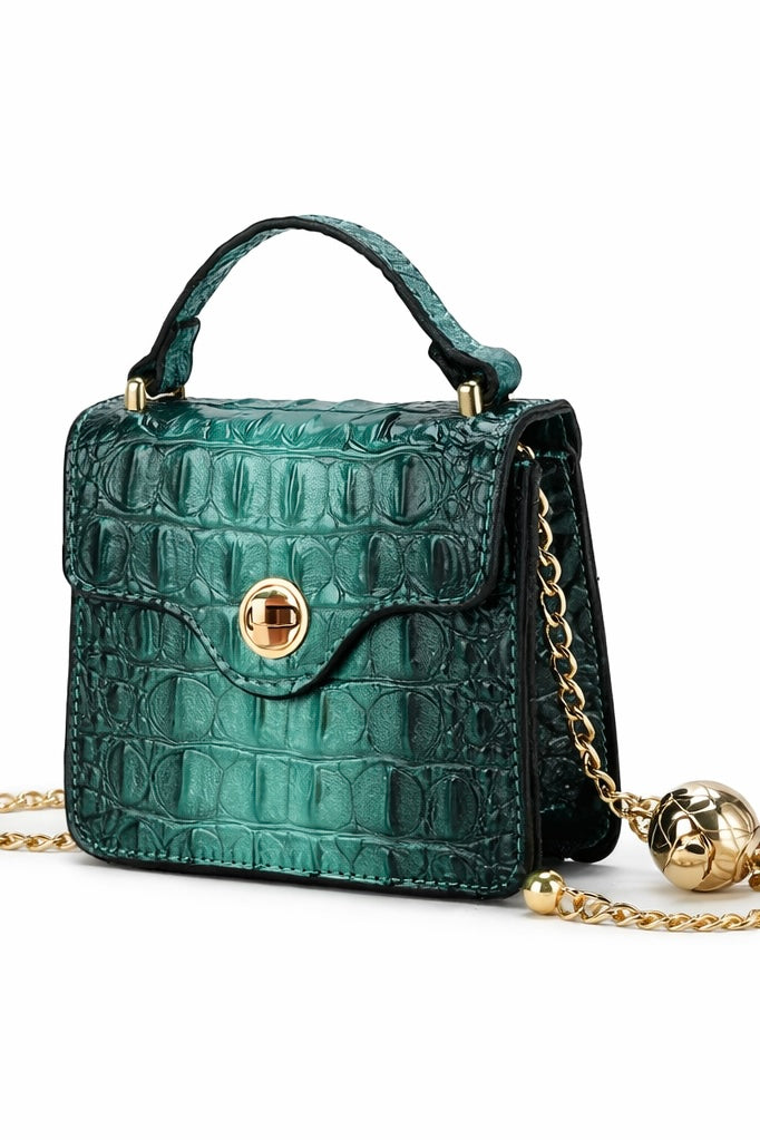 Luxe Mini Satchel with Chain Strap
