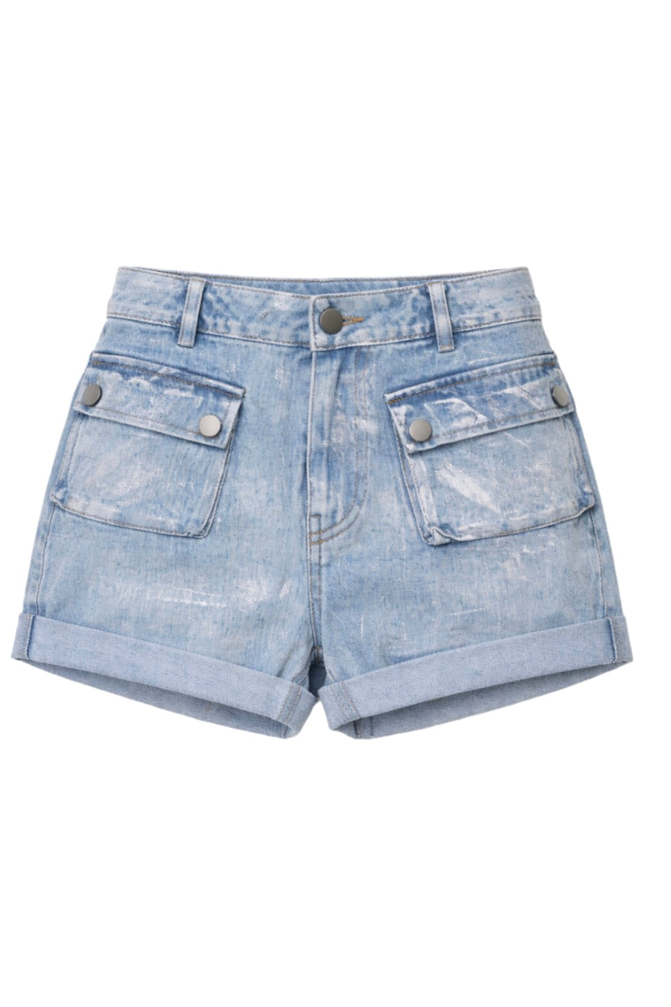 Low Rise Denim Shorts