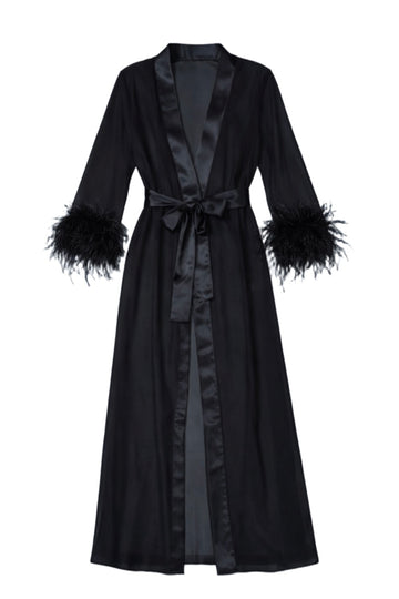 After Hours Feather Robe