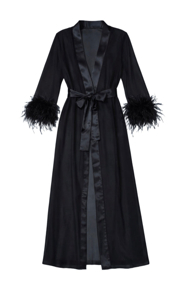 After Hours Feather Robe