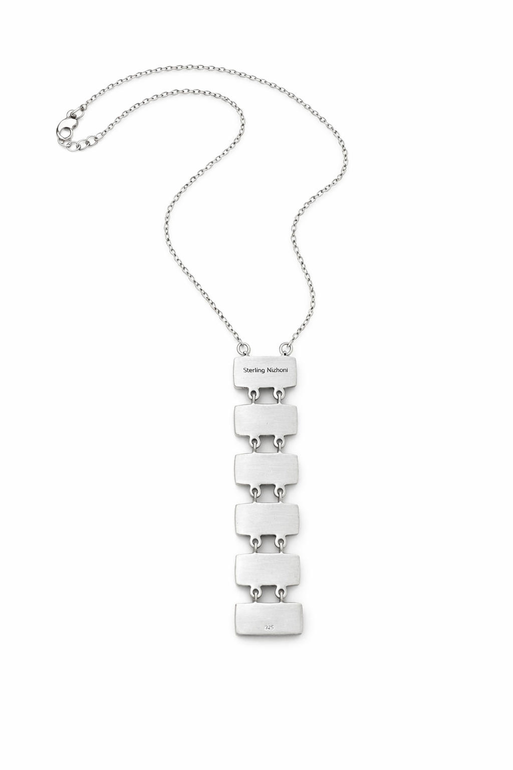 Onyx & Bumblebee Sterling Statement Necklace