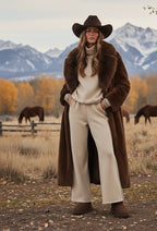 Saddle Stitch Wide Leg Pants