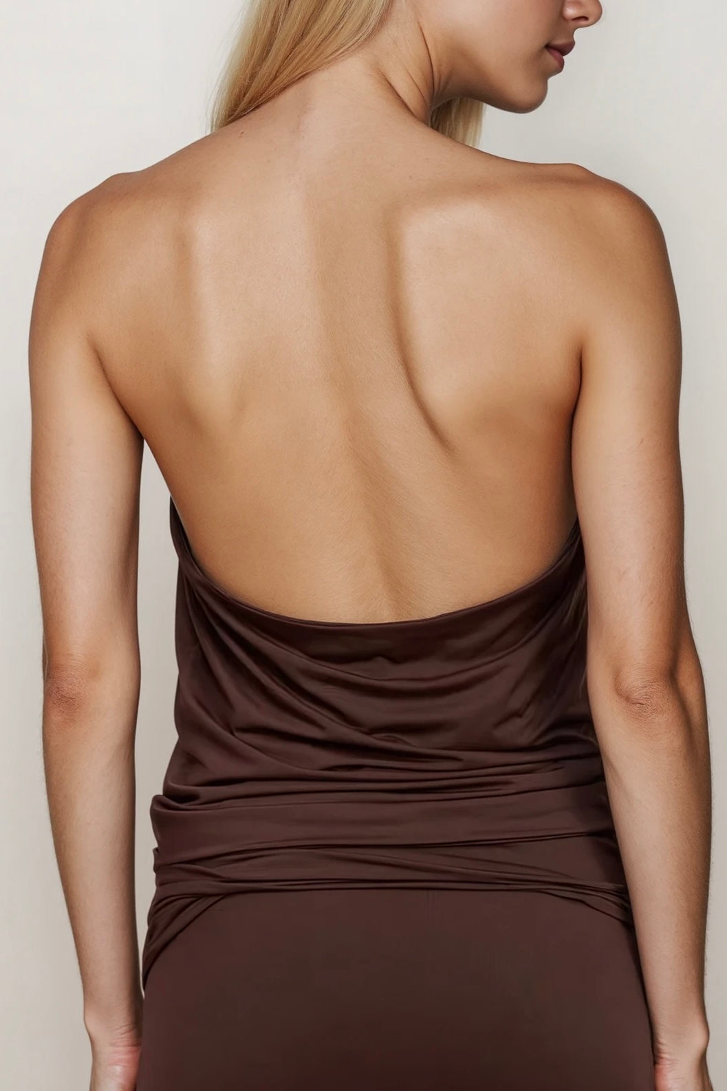 Gilded Cinch Halter Top