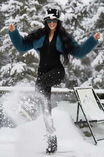 Cow Print Faux Fur Bucket Hat