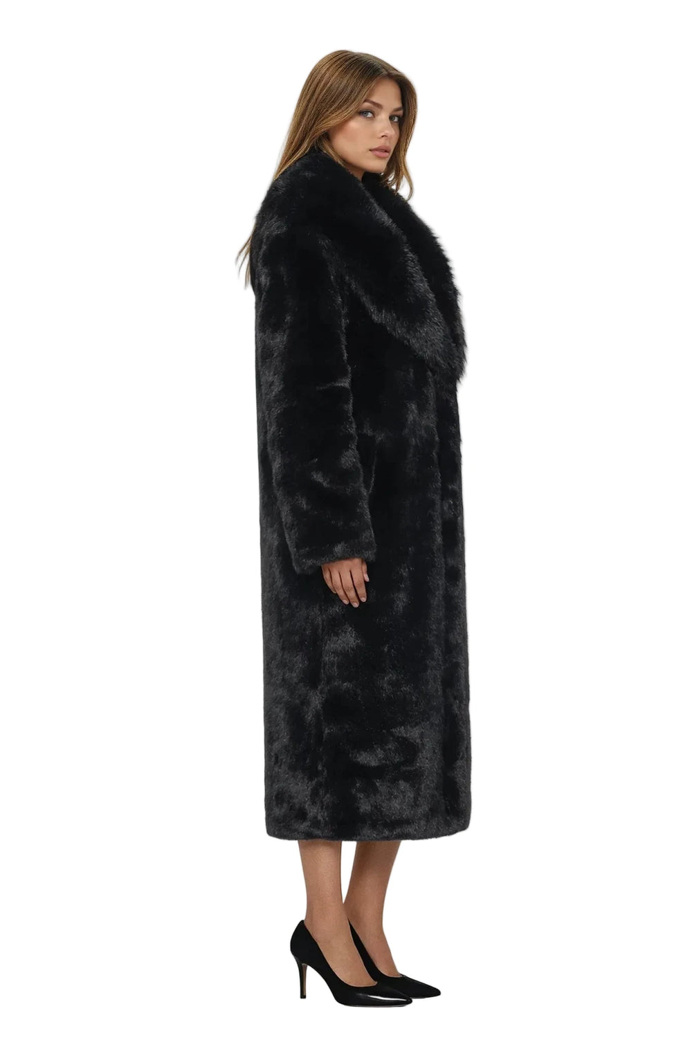 Nona Lux Fur Maxi Coat