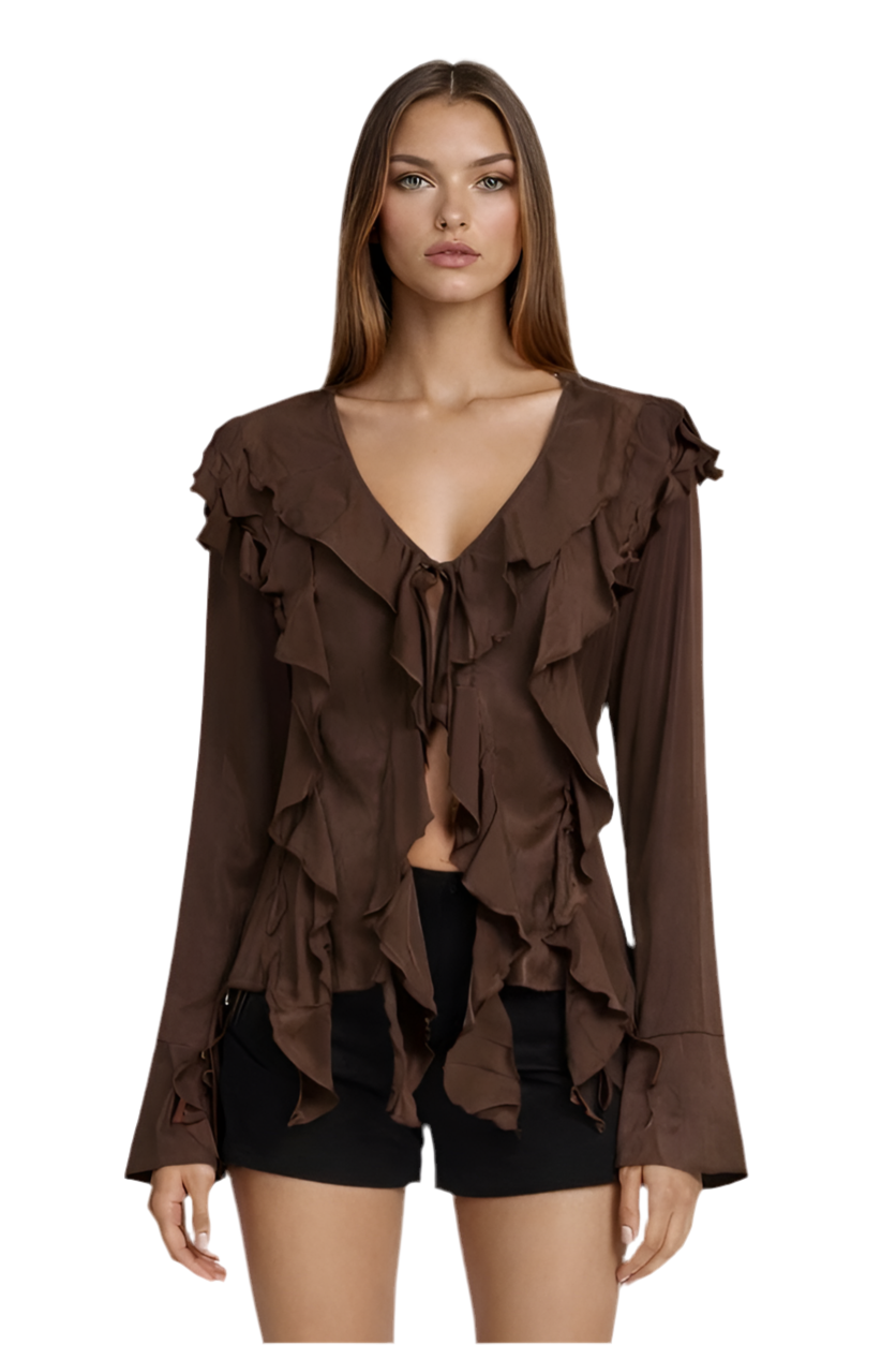 Boho Ruffle Top