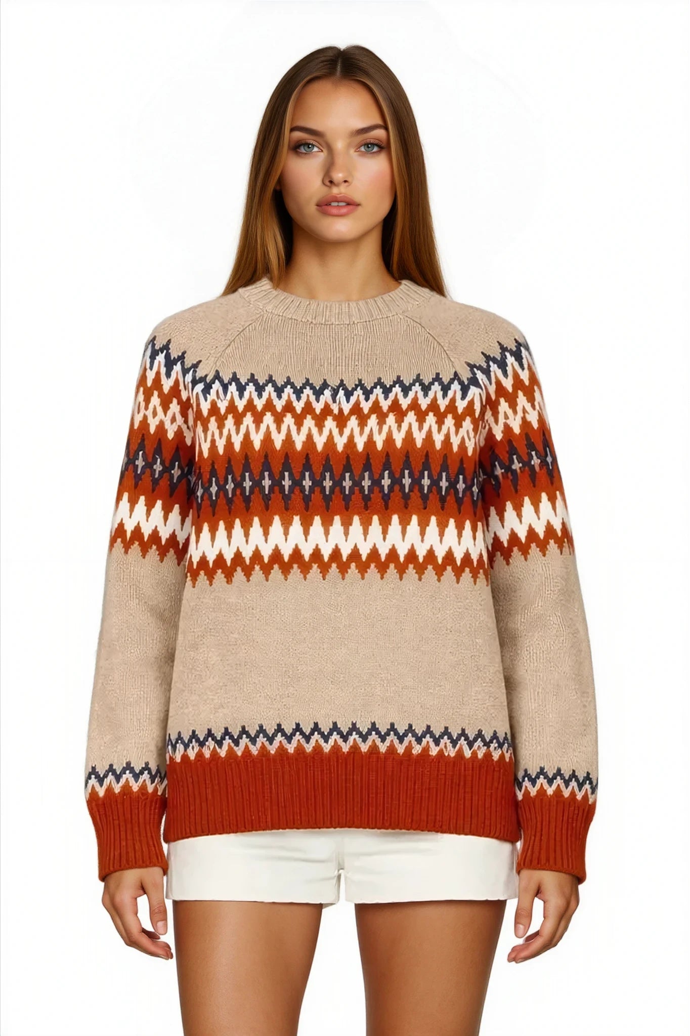 Eva Aztec Knit Sweater