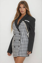 Monochrome Moment Blazer Dress