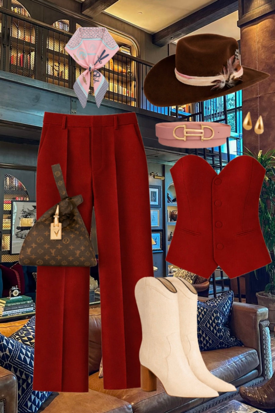 Bordeaux Power Suit Set