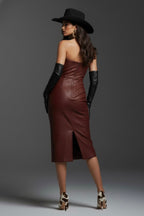 Merlot Chintz Tube Dress