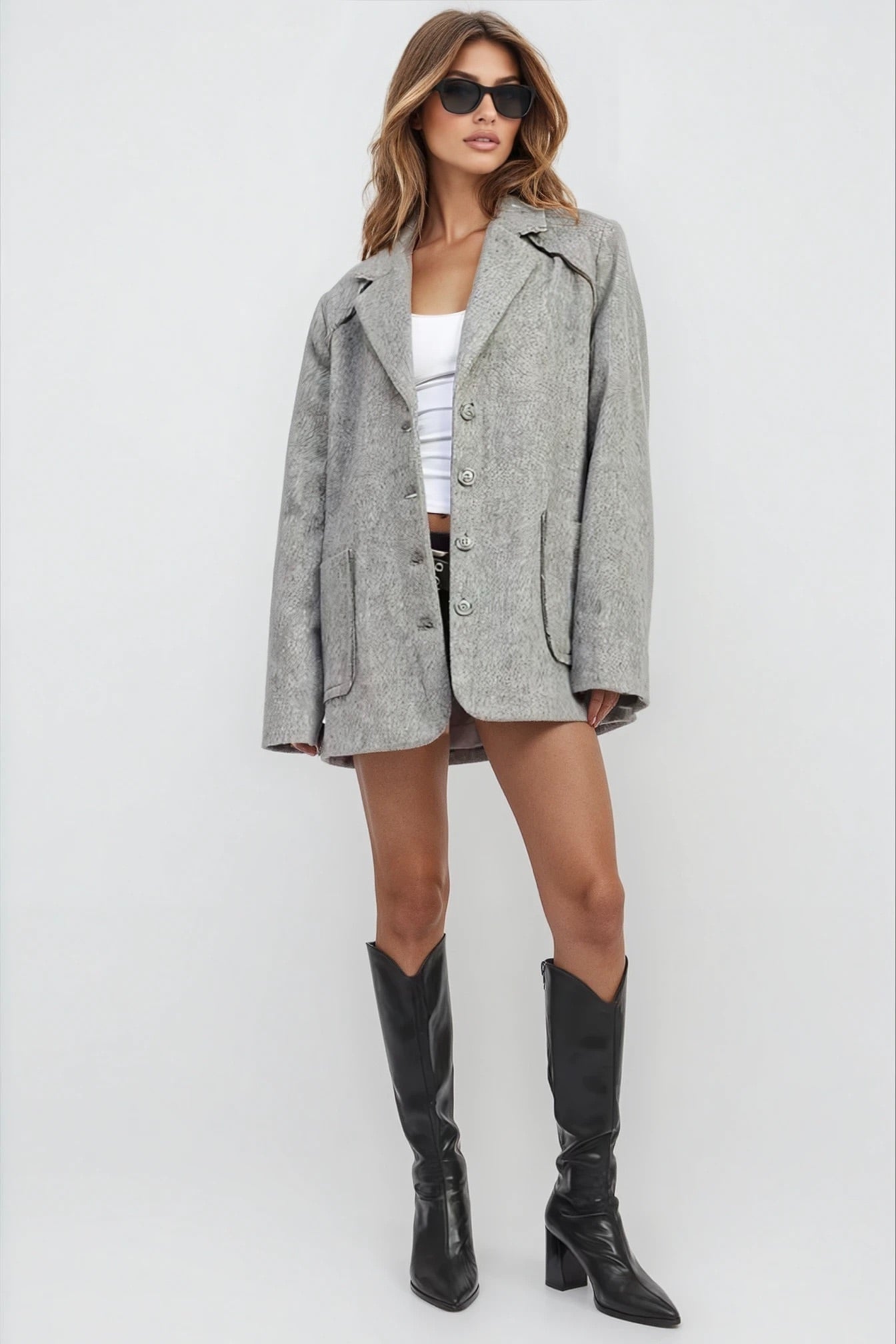 City Saddle Oversized Blazer