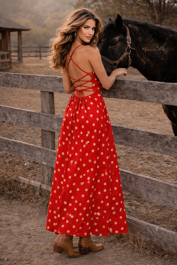 Prairie Luxe Polka Dress