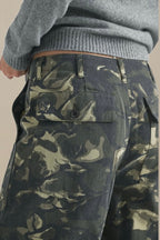 Vintage Camo Rose Print Pants