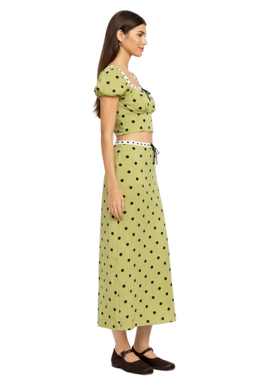 Briley Polka Dot Midi Skirt