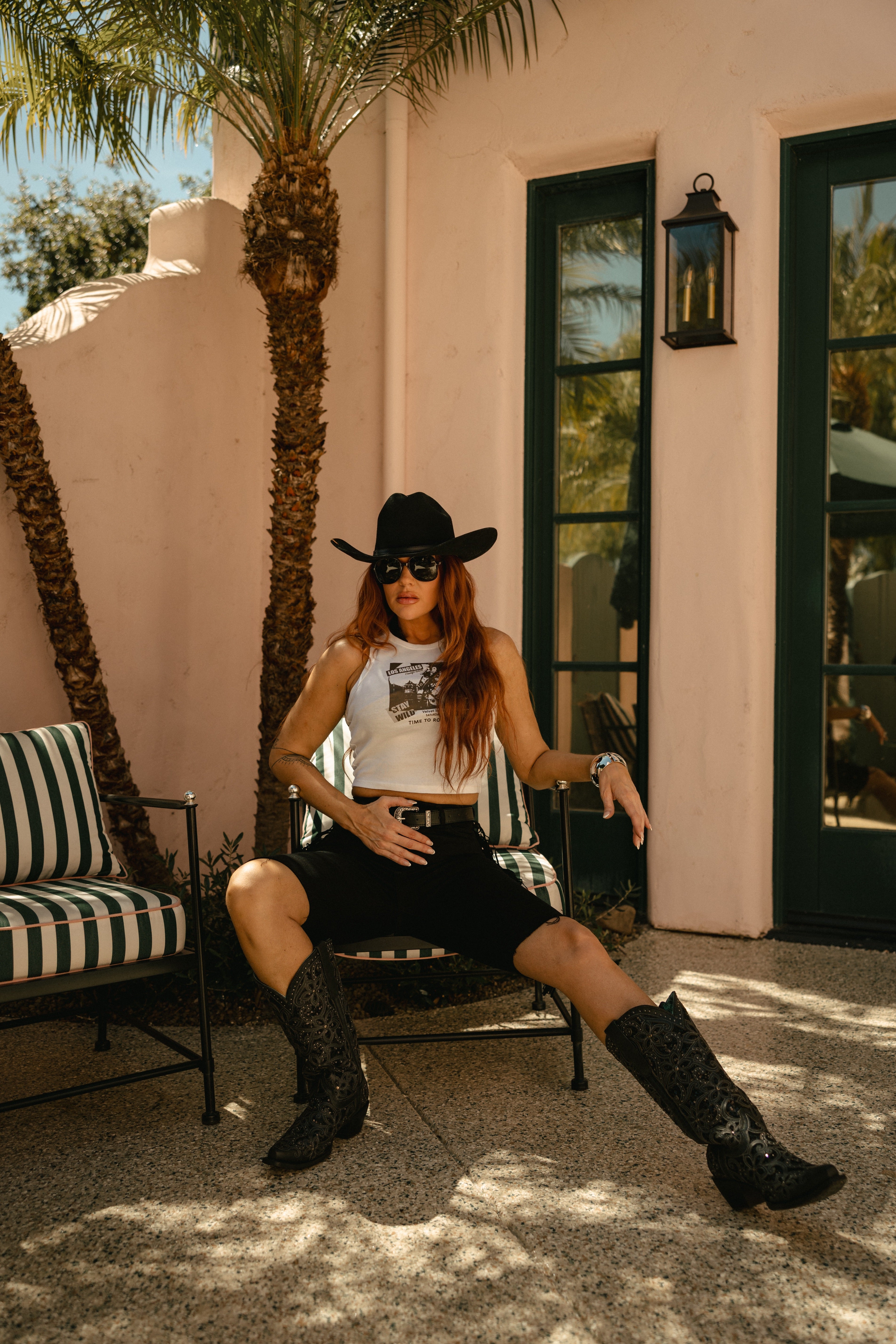 Stay Wild Los Angeles Graphic Crop Tank