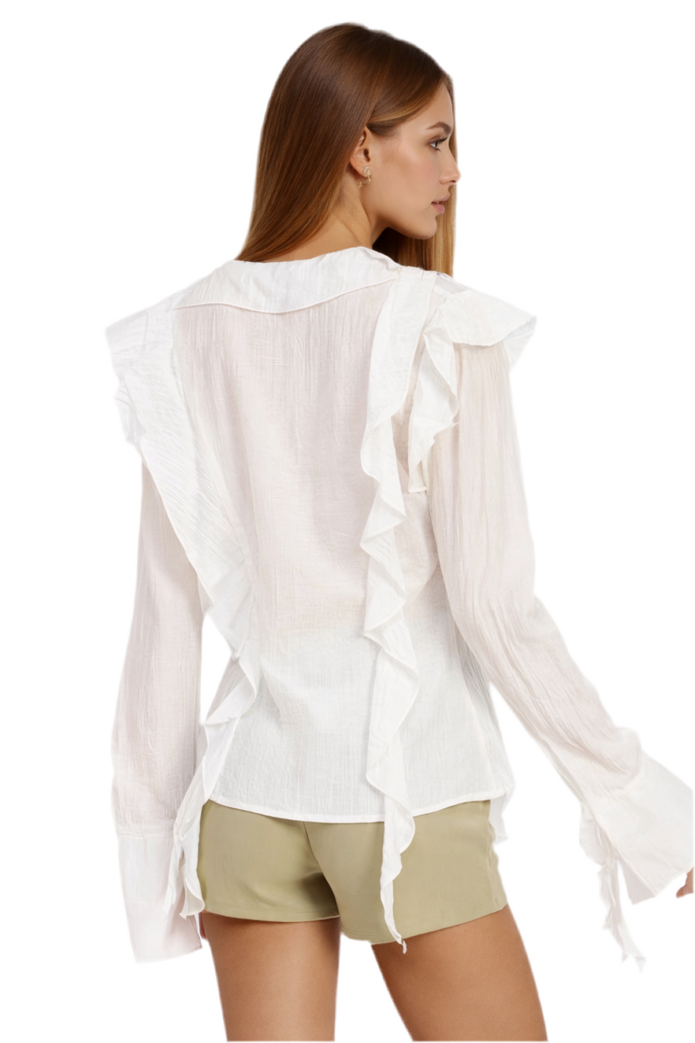 Luna Boho Ruffle Tie Top