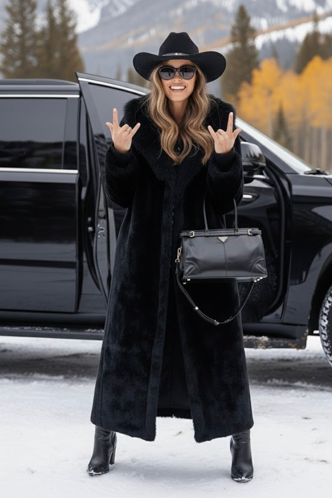 Nona Lux Fur Maxi Coat