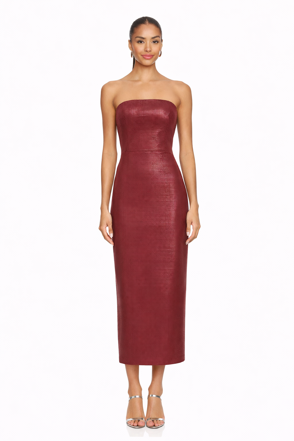 Merlot Chintz Tube Dress