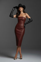 Merlot Chintz Tube Dress