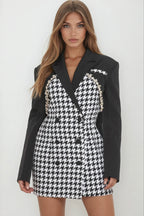 Monochrome Moment Blazer Dress