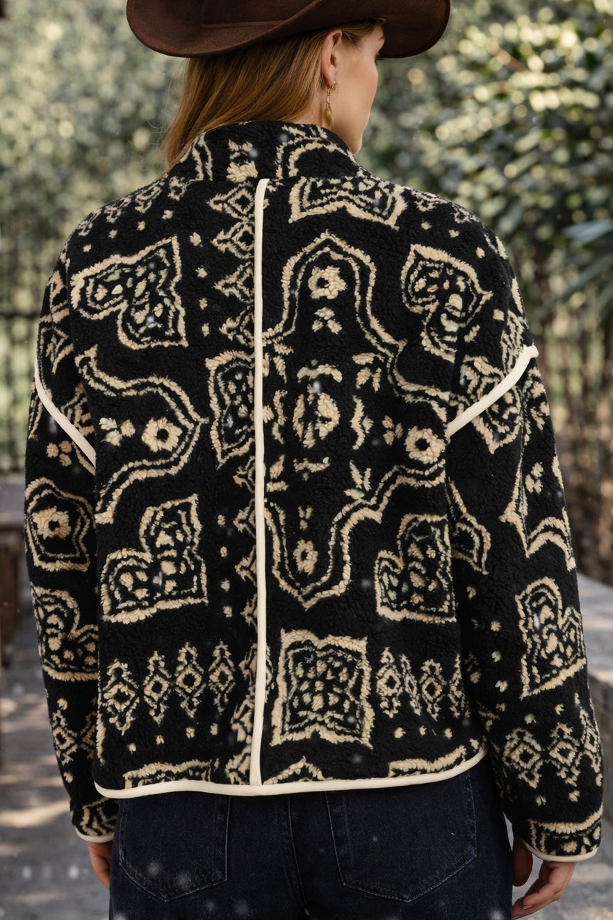 Paisley Sherpa Jacket