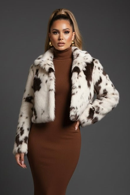 Cowhide Couture Fur Coat