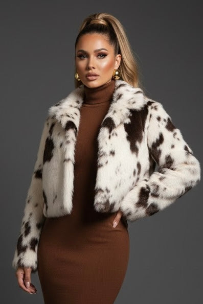 Cowhide Couture Fur Coat