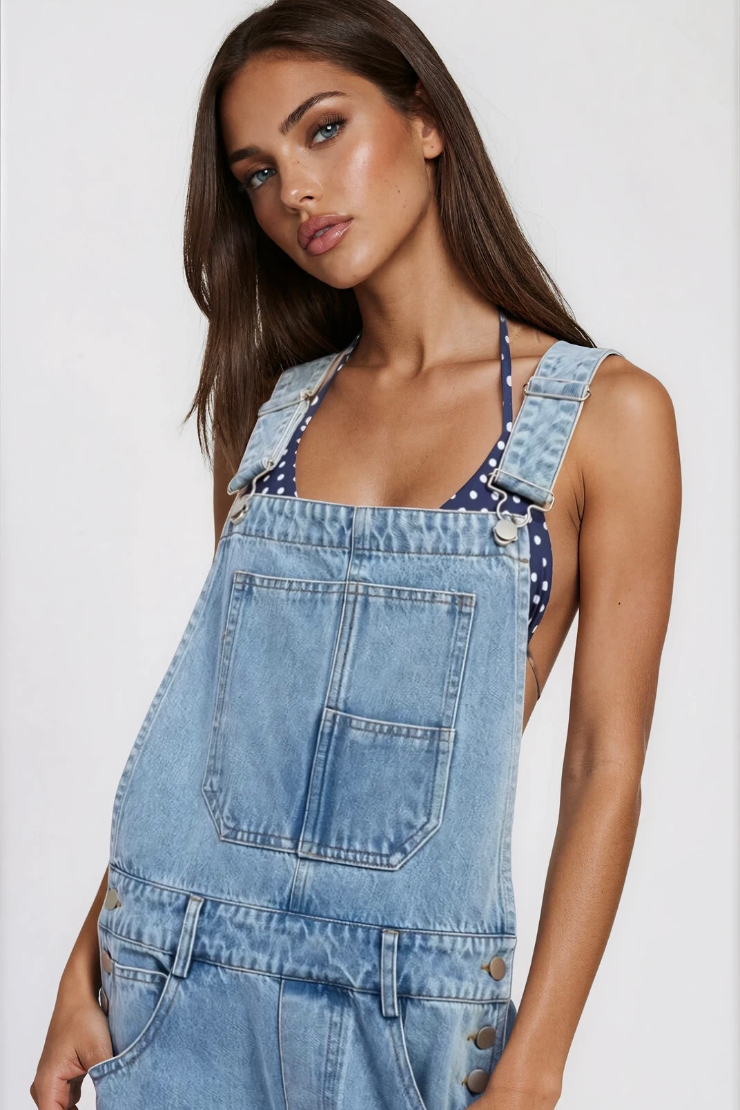 Dustella Ride or Die Denim Overalls