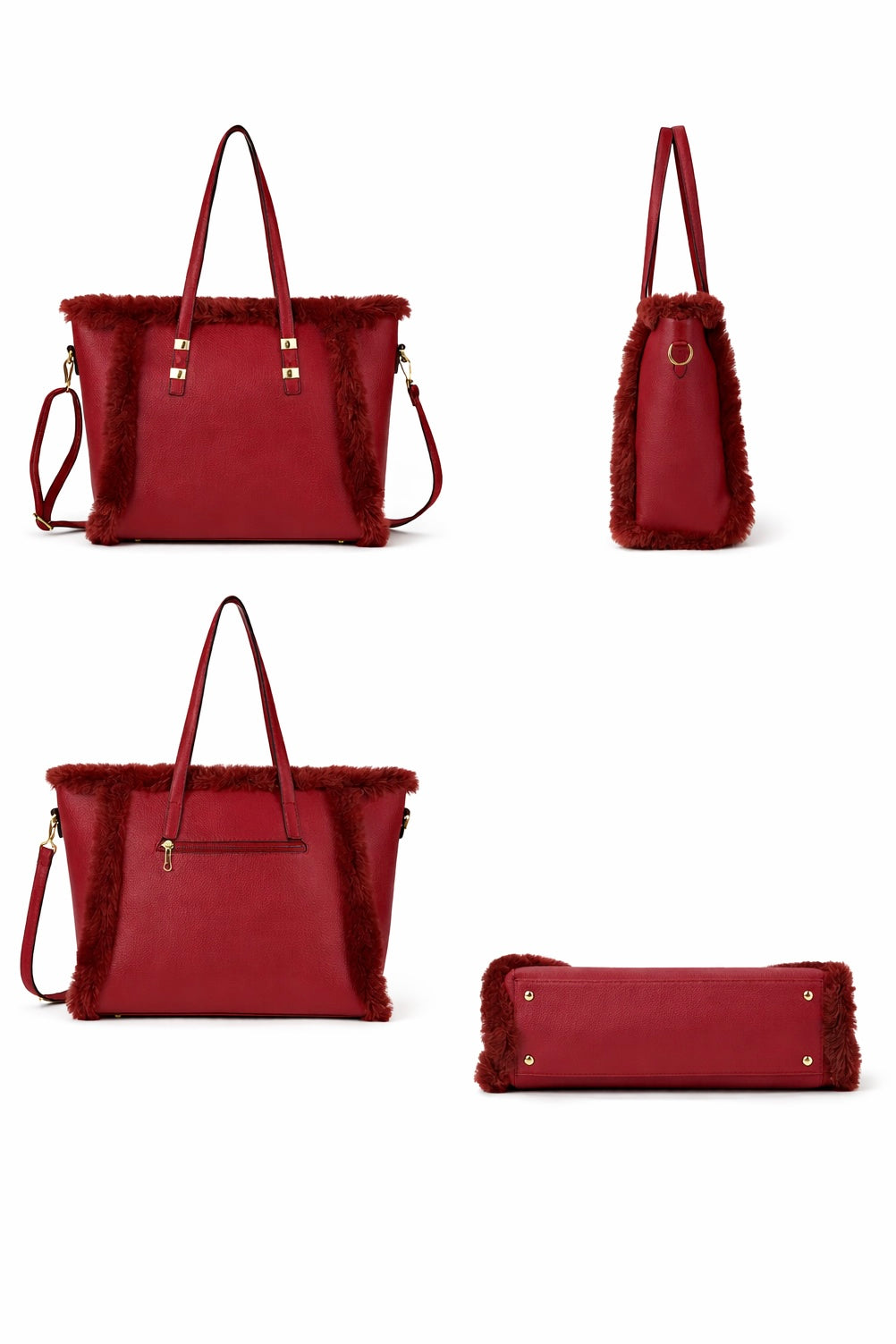 Alpine Luxe Faux Fur Tote