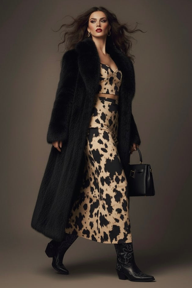 Nona Lux Fur Maxi Coat