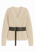 Ridge Wrap Belted Cardigan