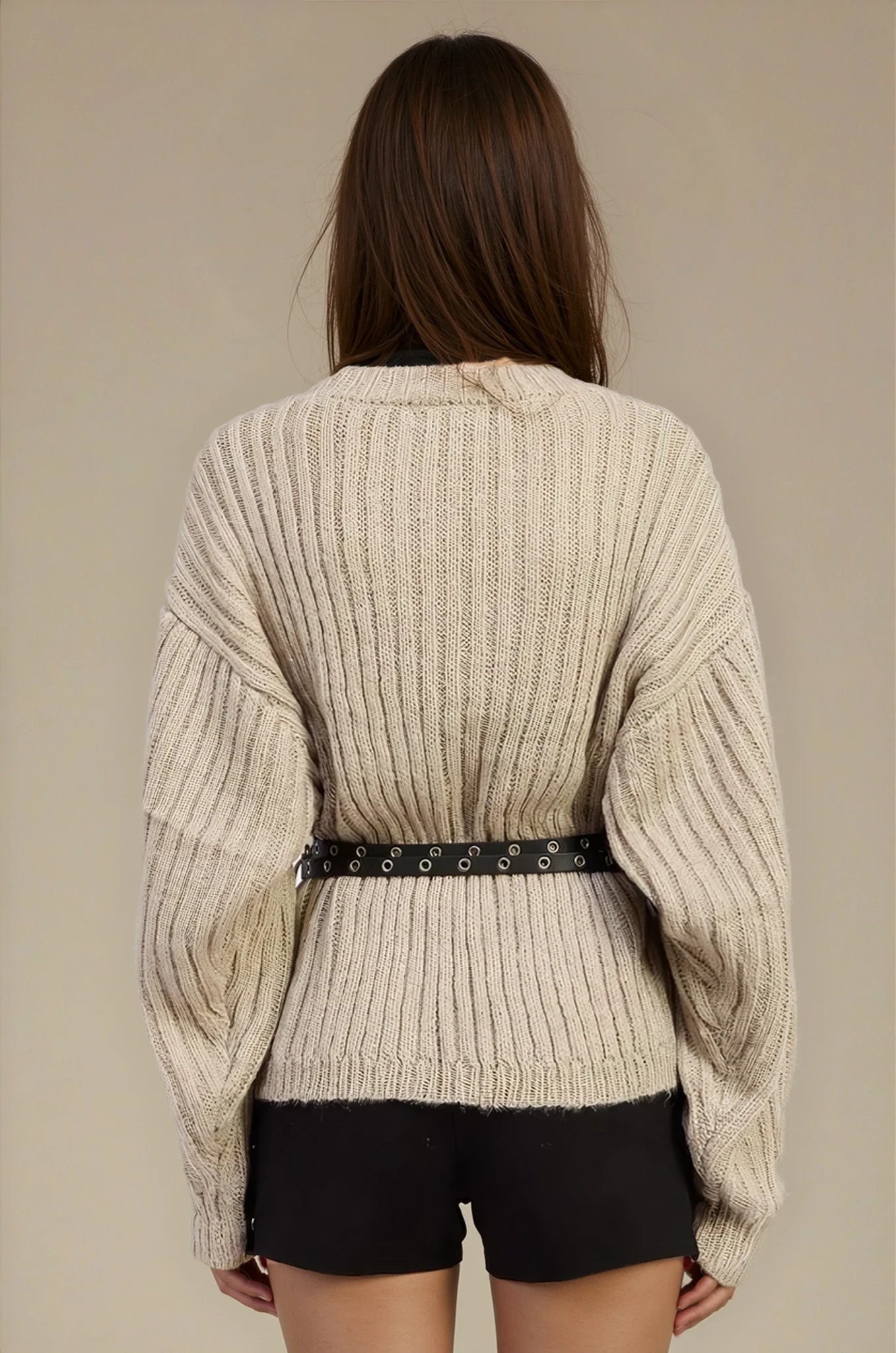 Ridge Wrap Belted Cardigan