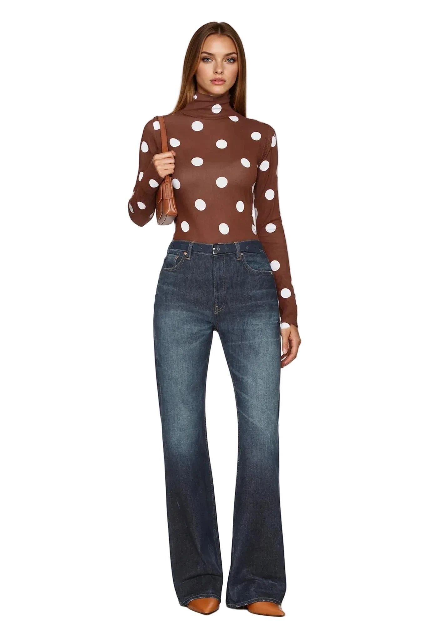 Polka Dot Mesh Bodysuit