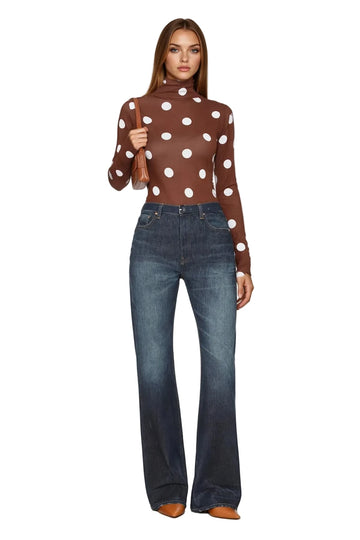 Polka Dot Mesh Bodysuit