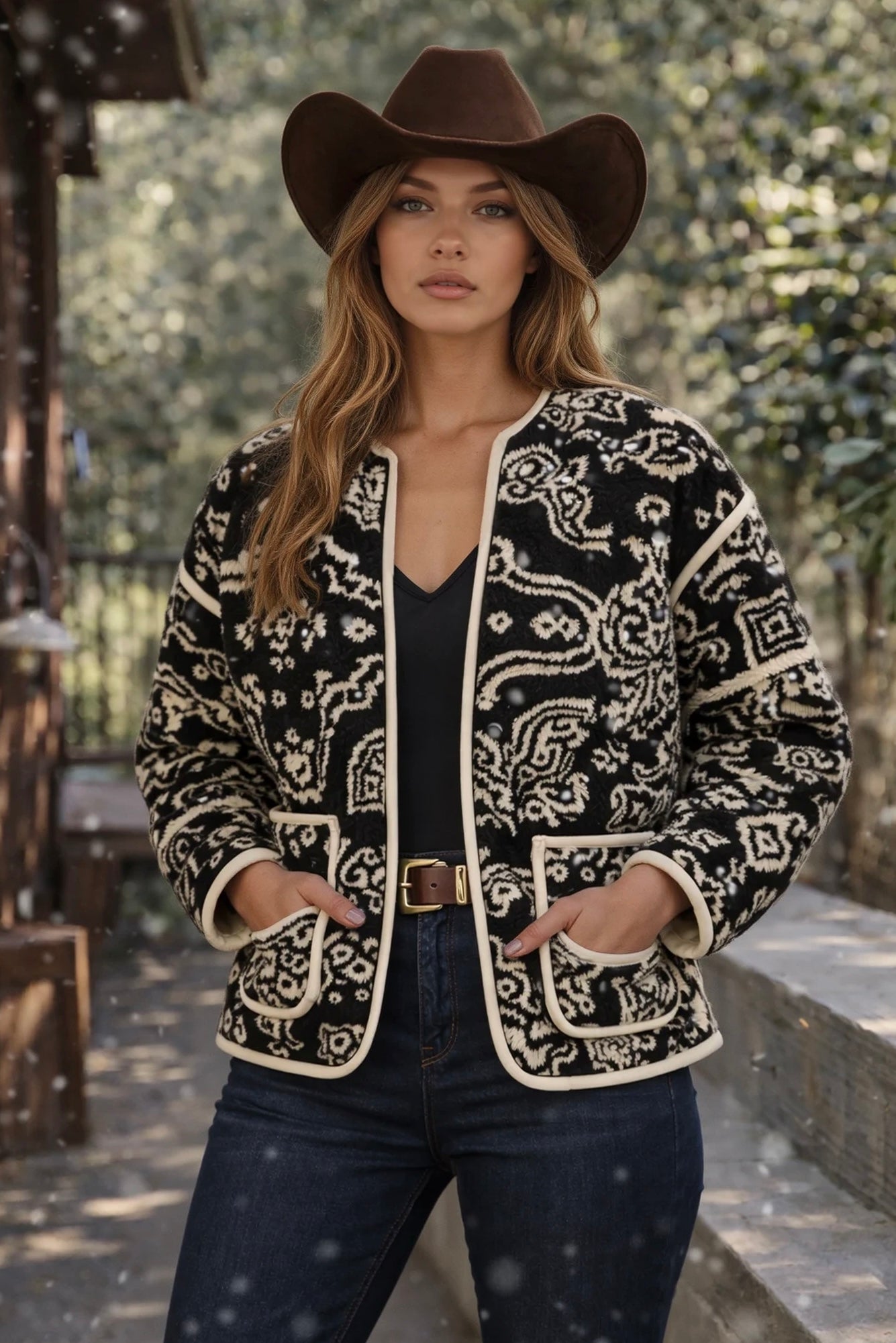 Paisley Sherpa Jacket