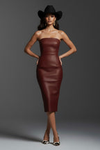 Merlot Chintz Tube Dress