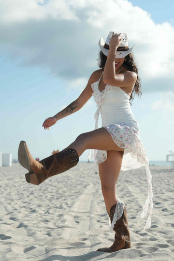Sweetheart Garden Halter Dress